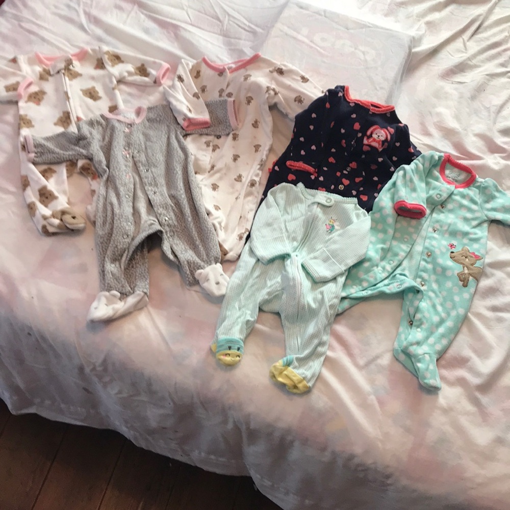 5 lb lot Girls Carters Baby Clothes nb to 12M-